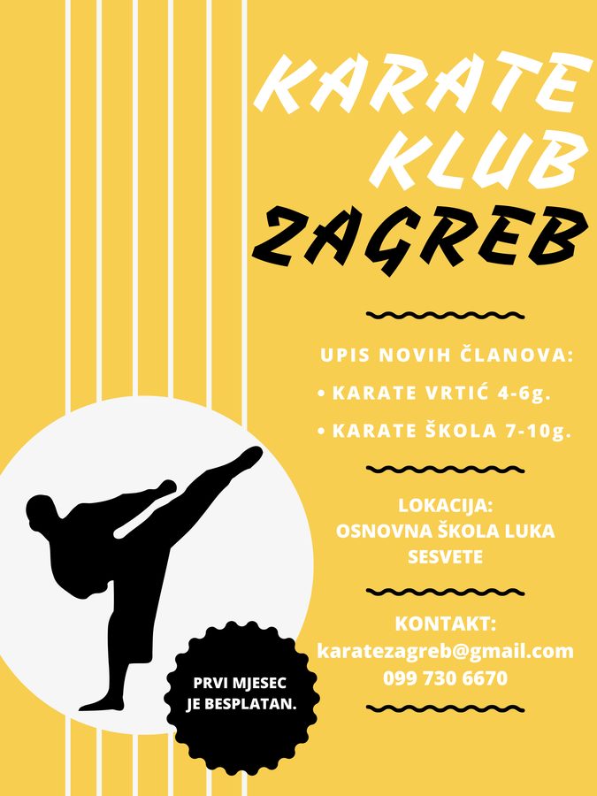 Karate klub Zagreb – trening